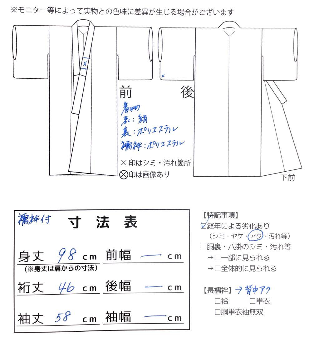 ◎mk-2560　女児　御祝着・襦袢 セット　お宮参り　　10-6