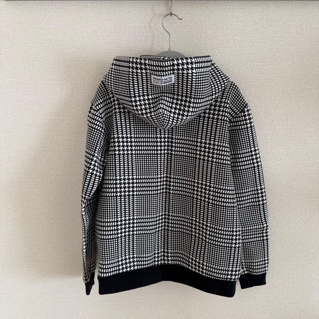 PEARLY GATES チェック柄 裏起毛パーカー
