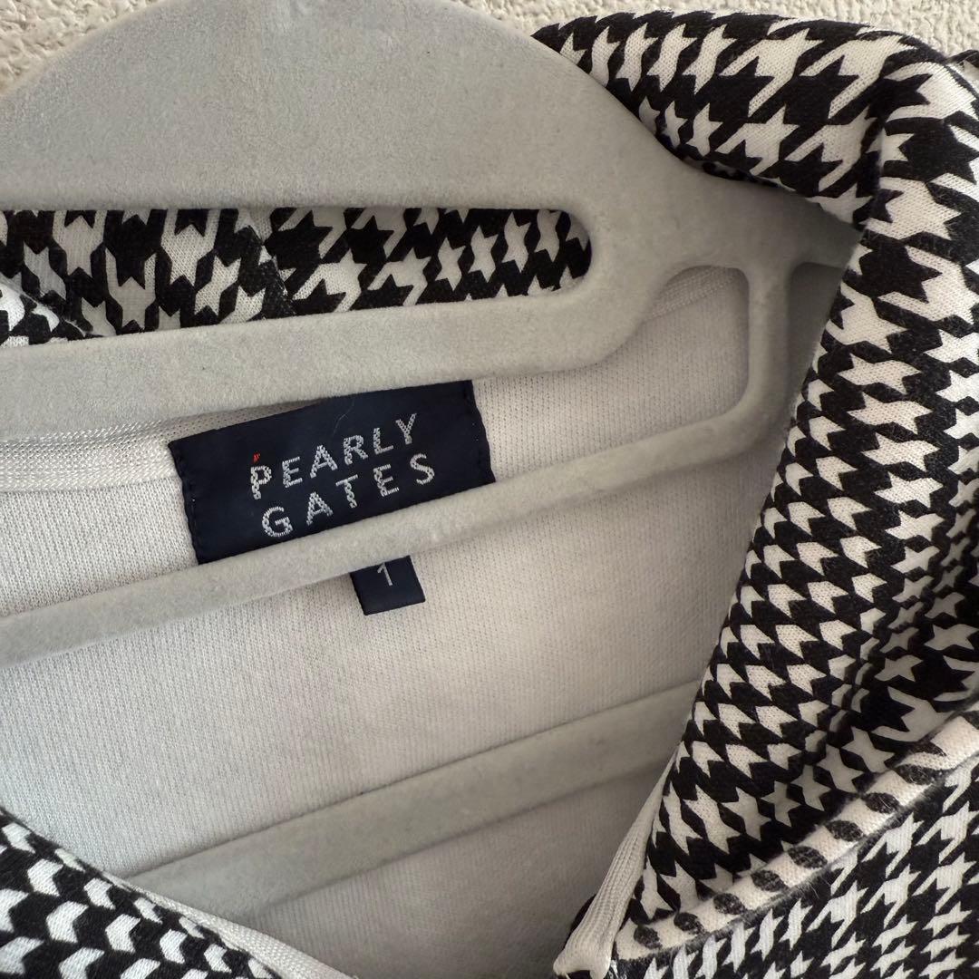 PEARLY GATES チェック柄 裏起毛パーカー