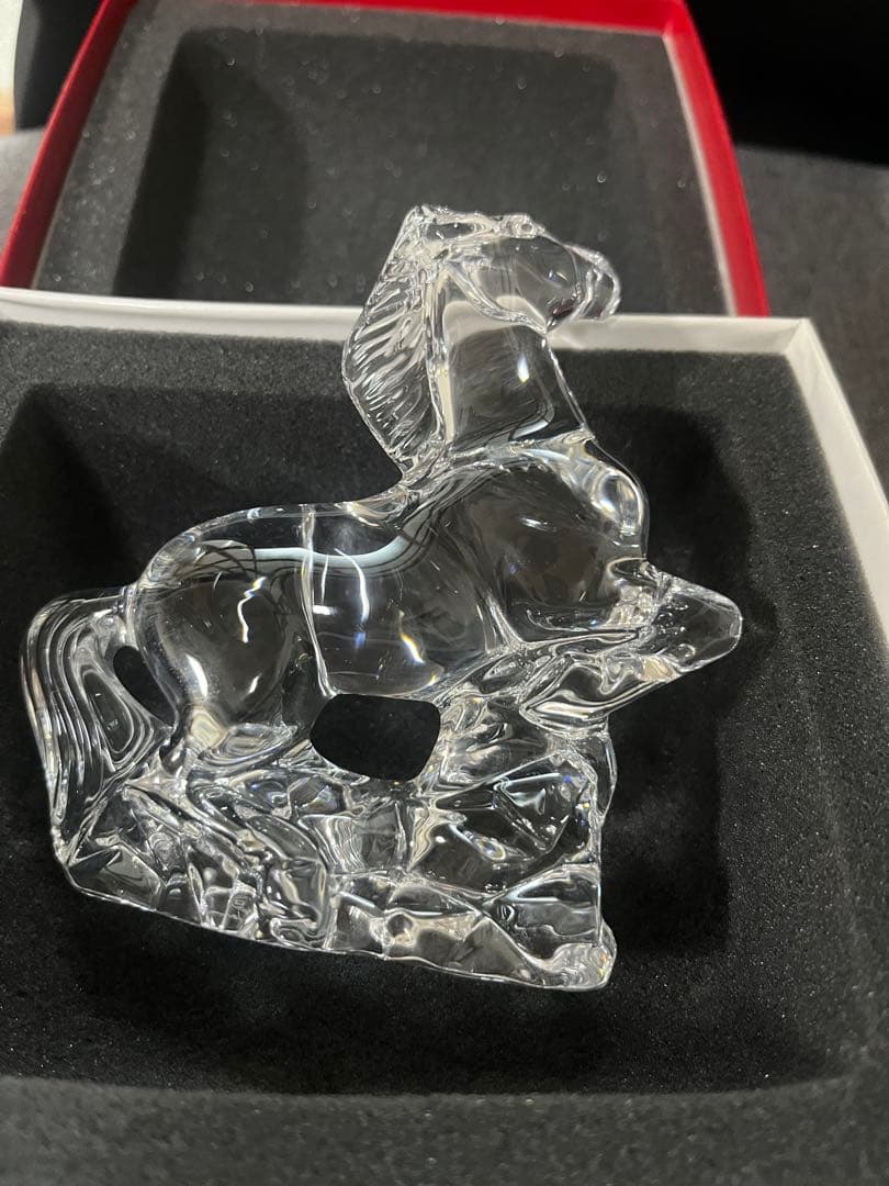 Baccarat クリスタル 干支 馬 ホース 箱付き