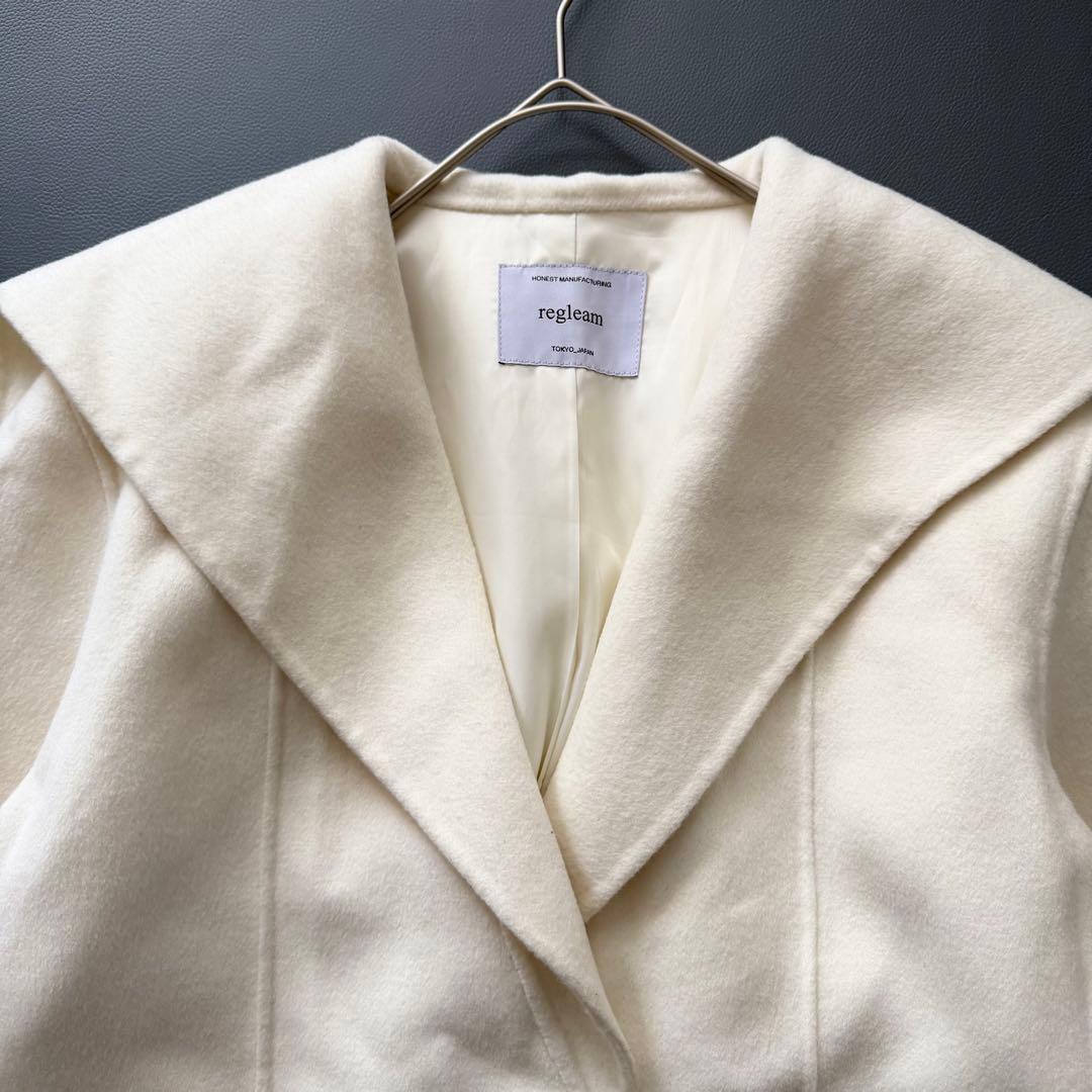 現行品✨regleam レグリーム セーラーショートコート オフホワイト 美品