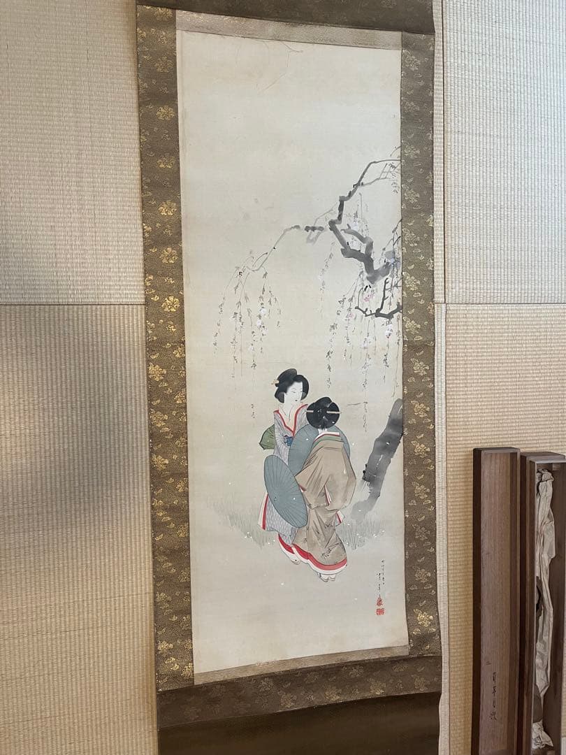 美人画　掛け軸