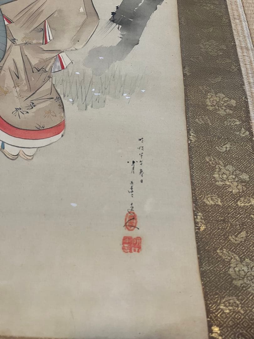 美人画　掛け軸