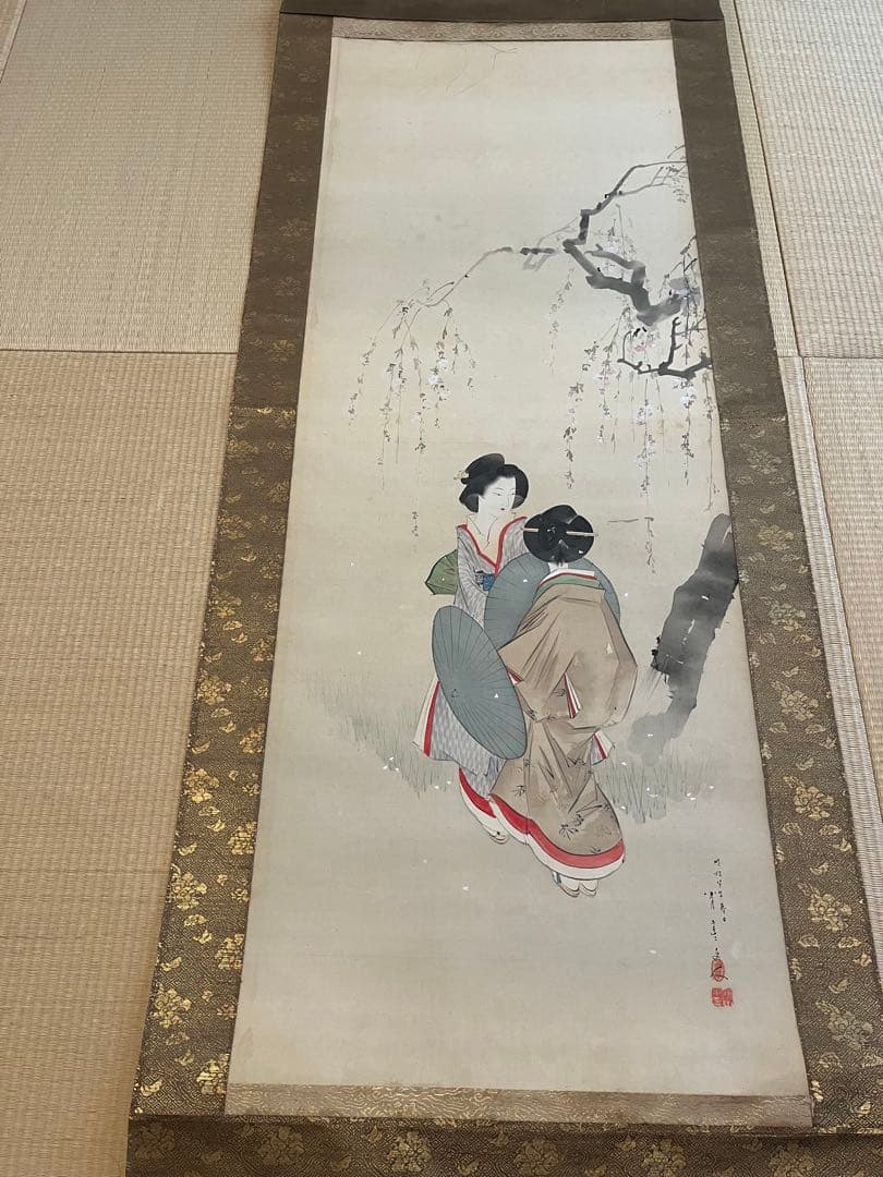 美人画　掛け軸