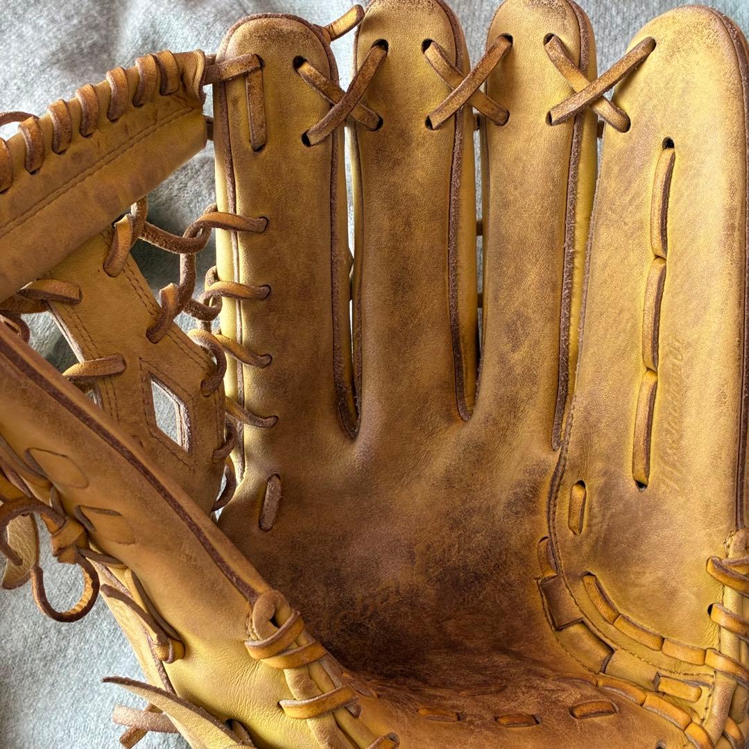 【対象外】【おすすめ！】ミズノ ベージュ レザー 硬式グローブ