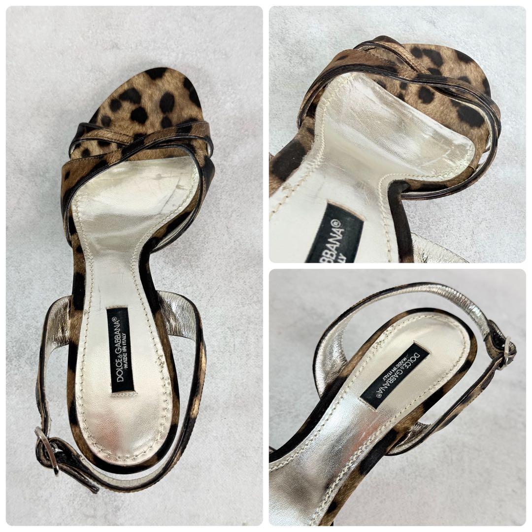 靴 Dolce&Gabbana Leopard Heels 38