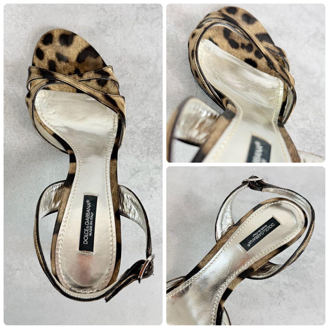 靴 Dolce&Gabbana Leopard Heels 38