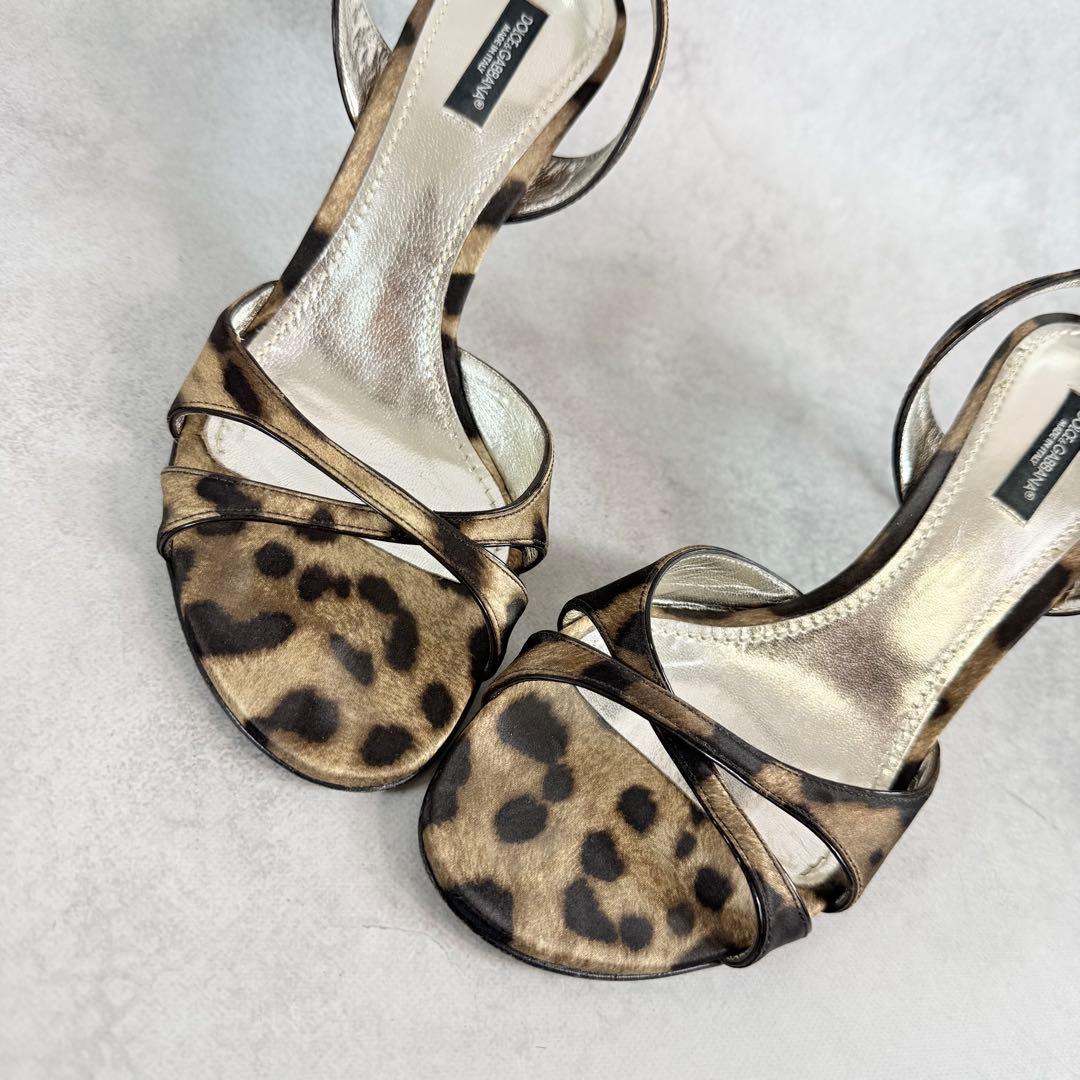 靴 Dolce&Gabbana Leopard Heels 38