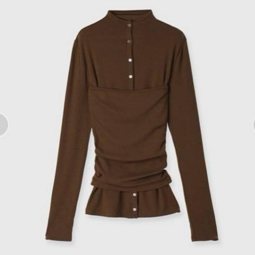 未使用❤️ anuans アニュアンス　テンセルウールレイヤーカット トップス