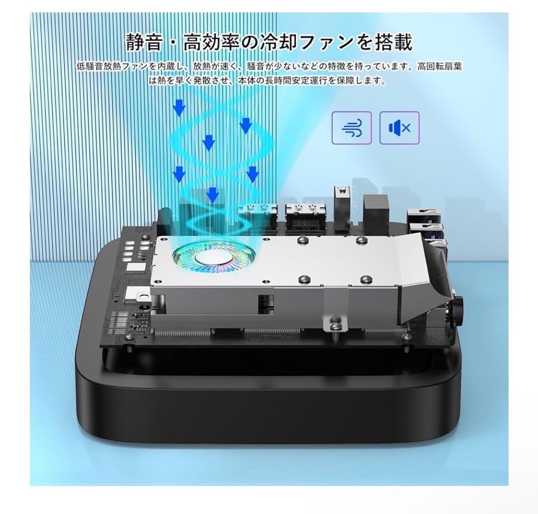 【NIPOGI ミニPC CPU N95 16GB+512GB】