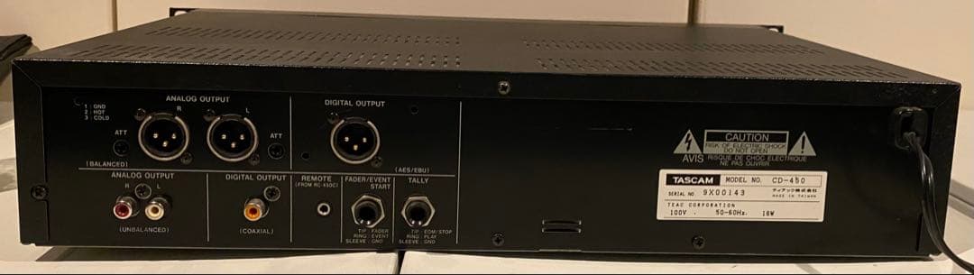 TASCAM CD-450 プレーヤー業務用機器　オーディオ【1/19値下げ】