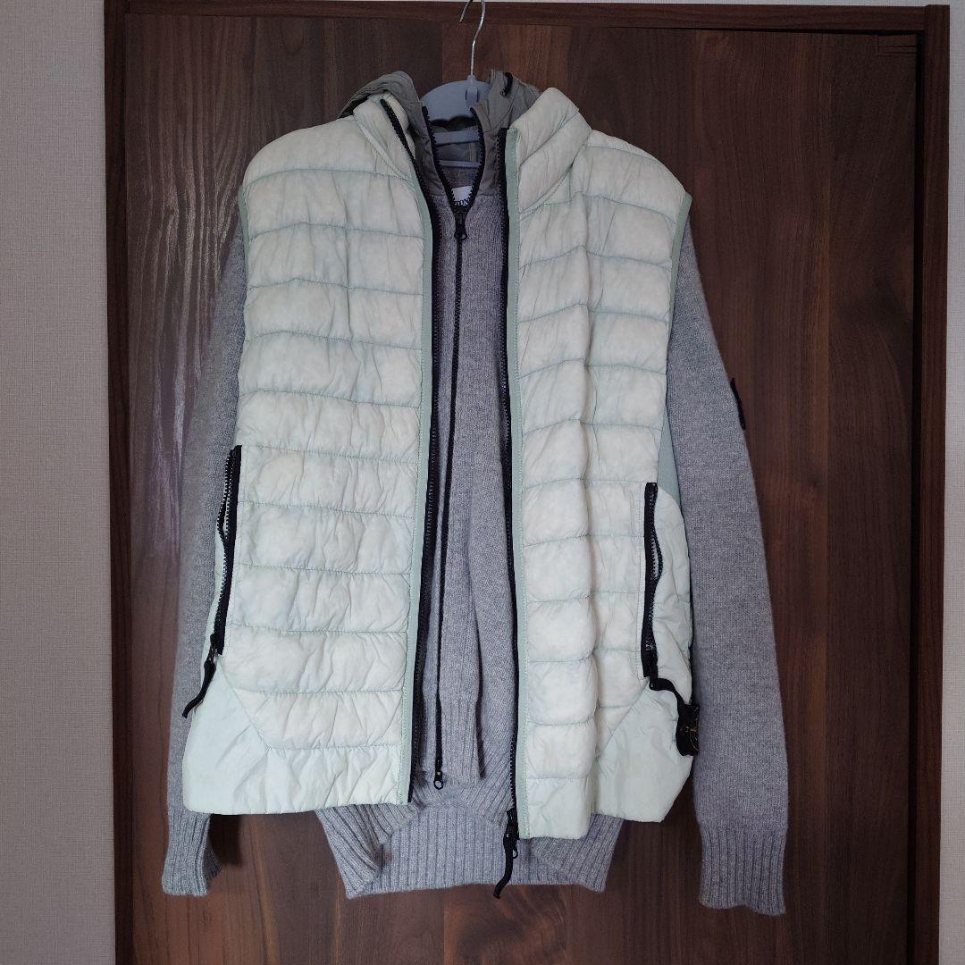 STONE  ストーンアイランド ダウンベスト・ニットパーカーセット