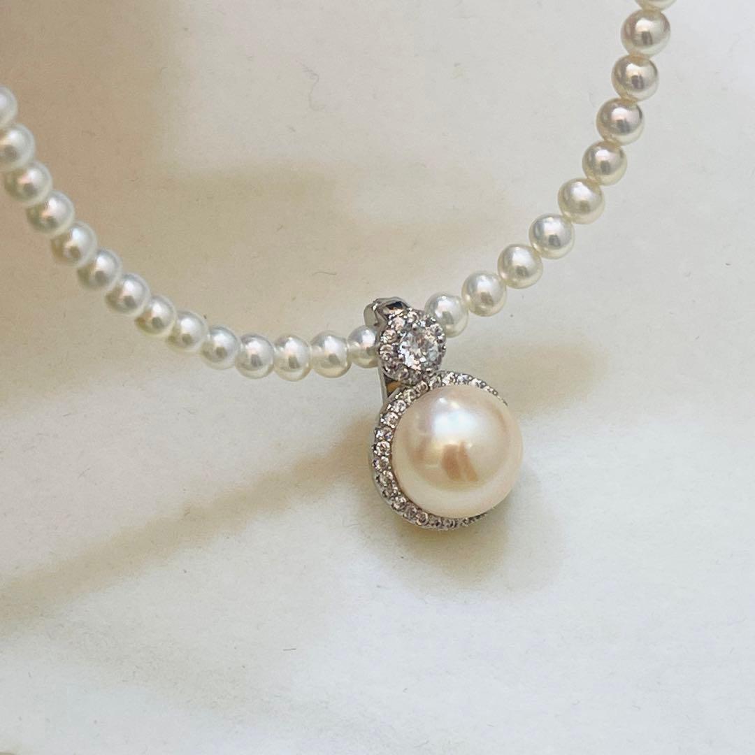 豪華絢爛　高級大珠 本真珠　パールトップペンダント　絶品光沢　 10mm