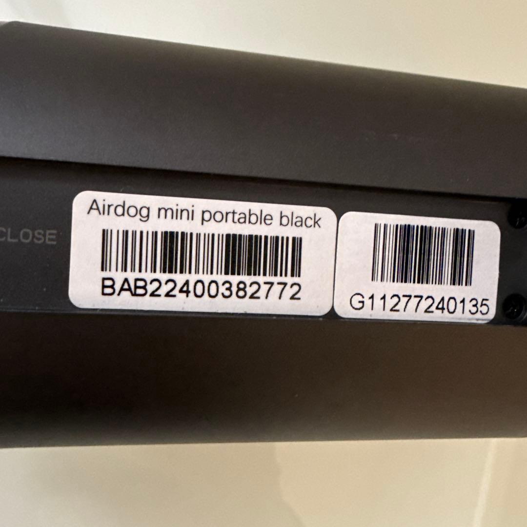 【美品】Airdog mini エアドックミニ 黒 マットブラック充電式
