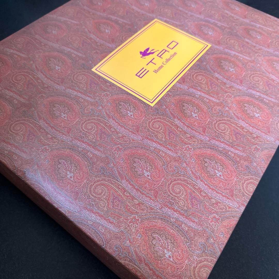 エトロ　ETRO 羽毛肌掛けふとん　羽毛布団　ブルー系 【未使用】