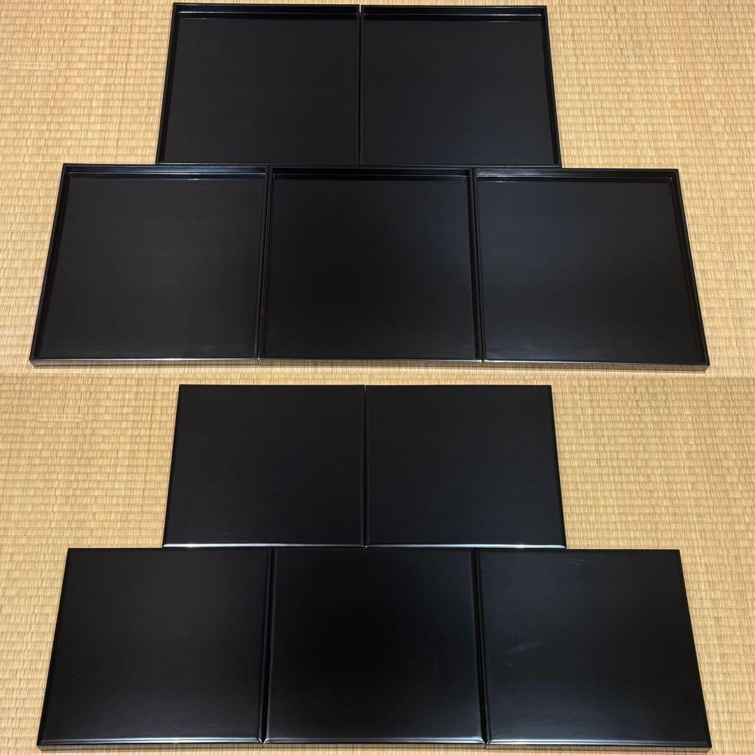 輪島塗 塗師 角藤弘悦 懐石道具 五客揃 共箱 引き盃 盃台 椀 茶懐石一式