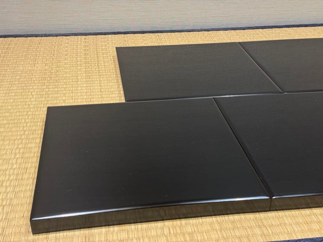 輪島塗 塗師 角藤弘悦 懐石道具 五客揃 共箱 引き盃 盃台 椀 茶懐石一式