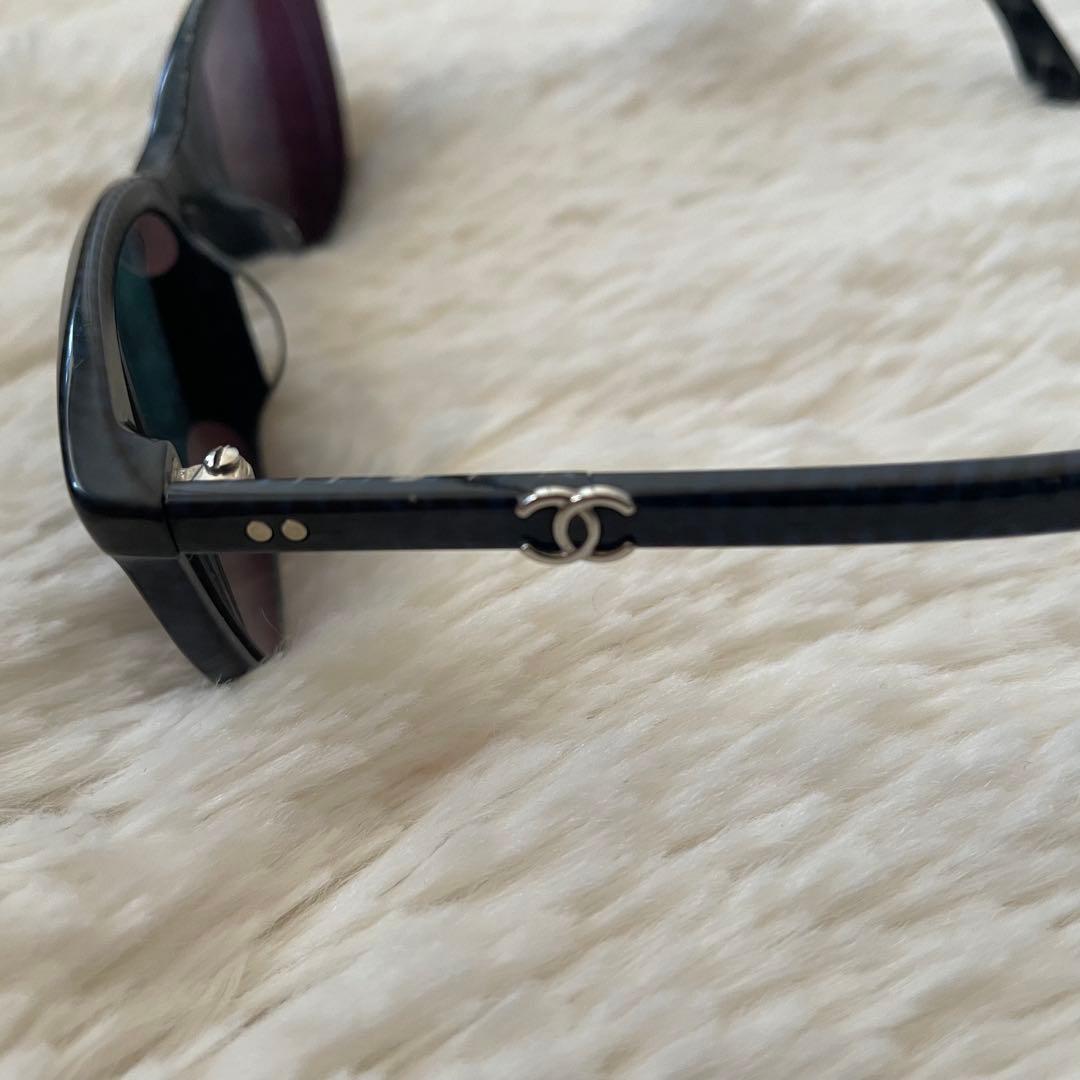 極美品 シャネル 3252 サングラス ココマーク 黒 53□18 レディース