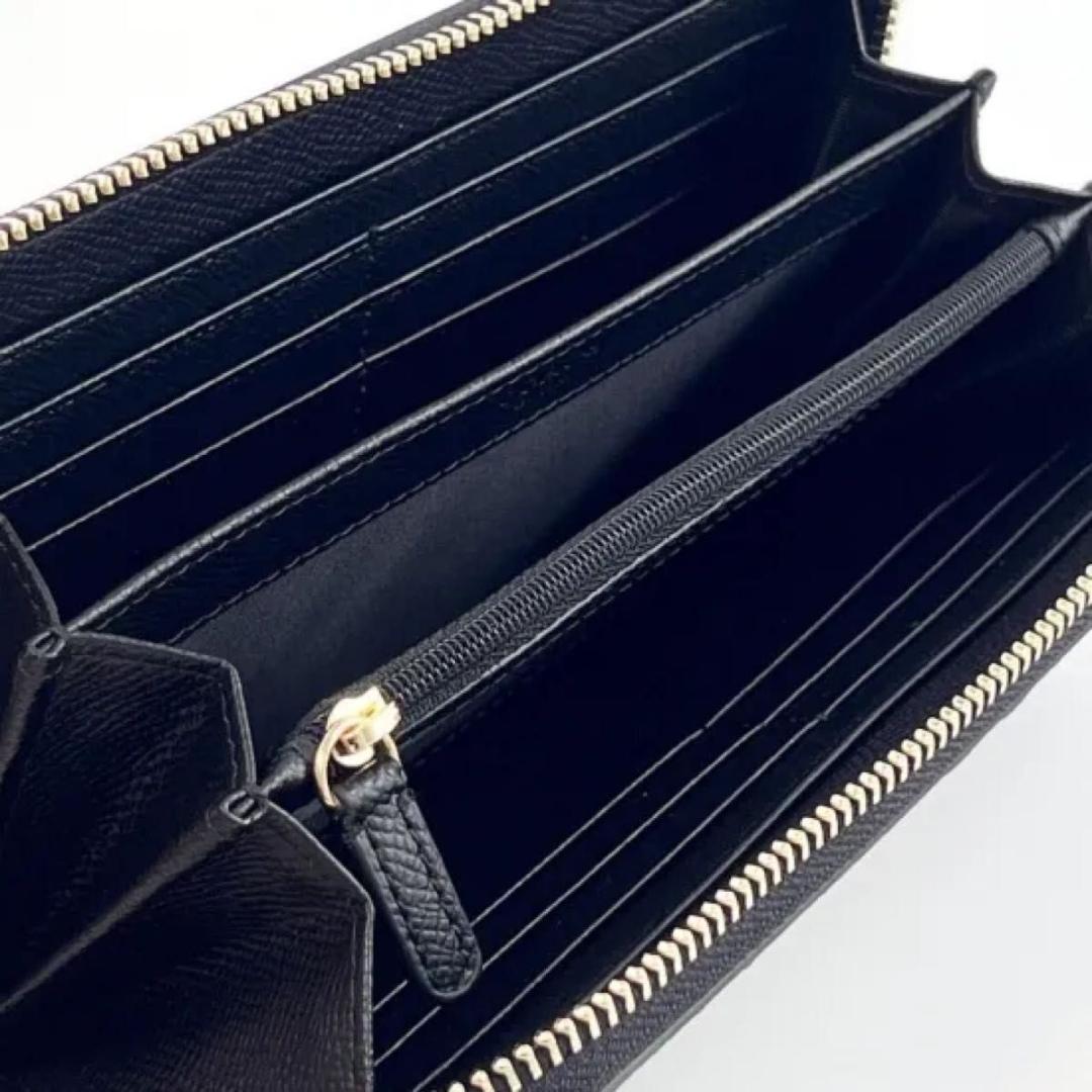 新品 コーチ COACH 黒 ブラック 長財布 ブランド シグネチャー 高級 黒