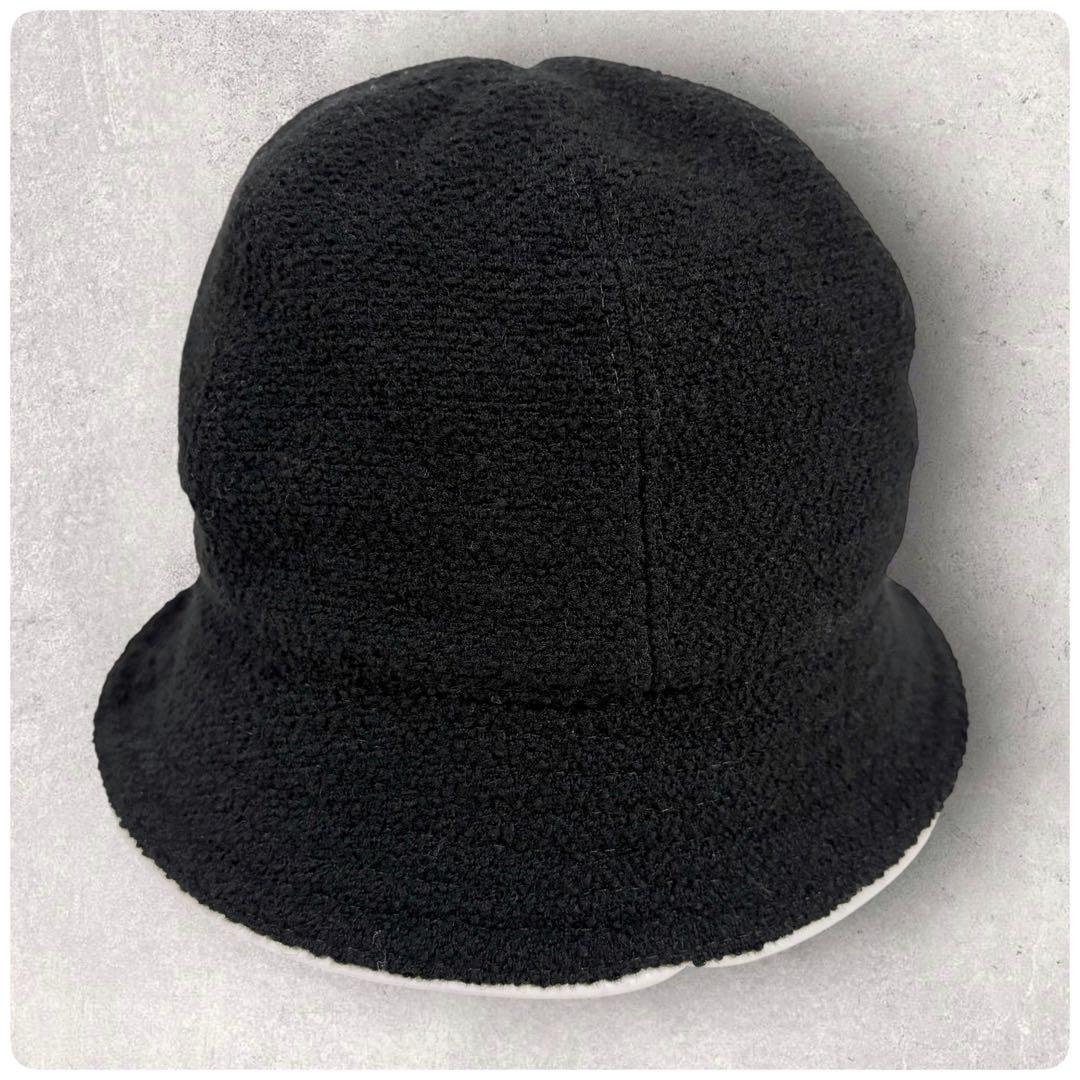 希少✨極美品 CHANEL シャネル バケットハット カメリア サイズ57 黒
