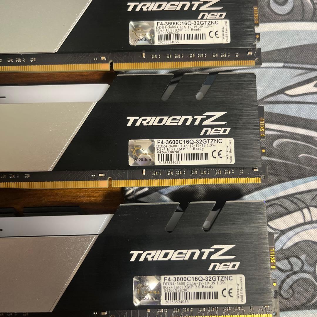 メモリー G.SKILL TRIDENT Z NEO 32GB 3600MHz CL16