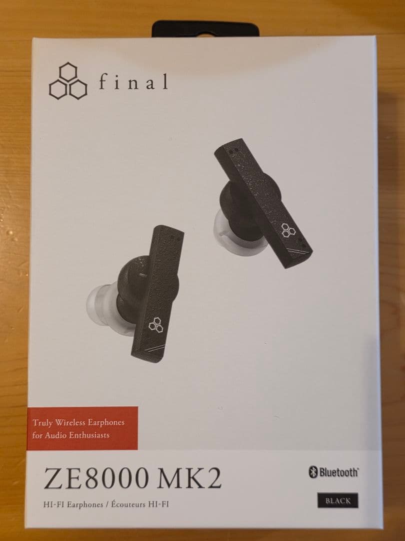 【美品】final ZE8000 MK2 ワイヤレスイヤフォン ブラック
