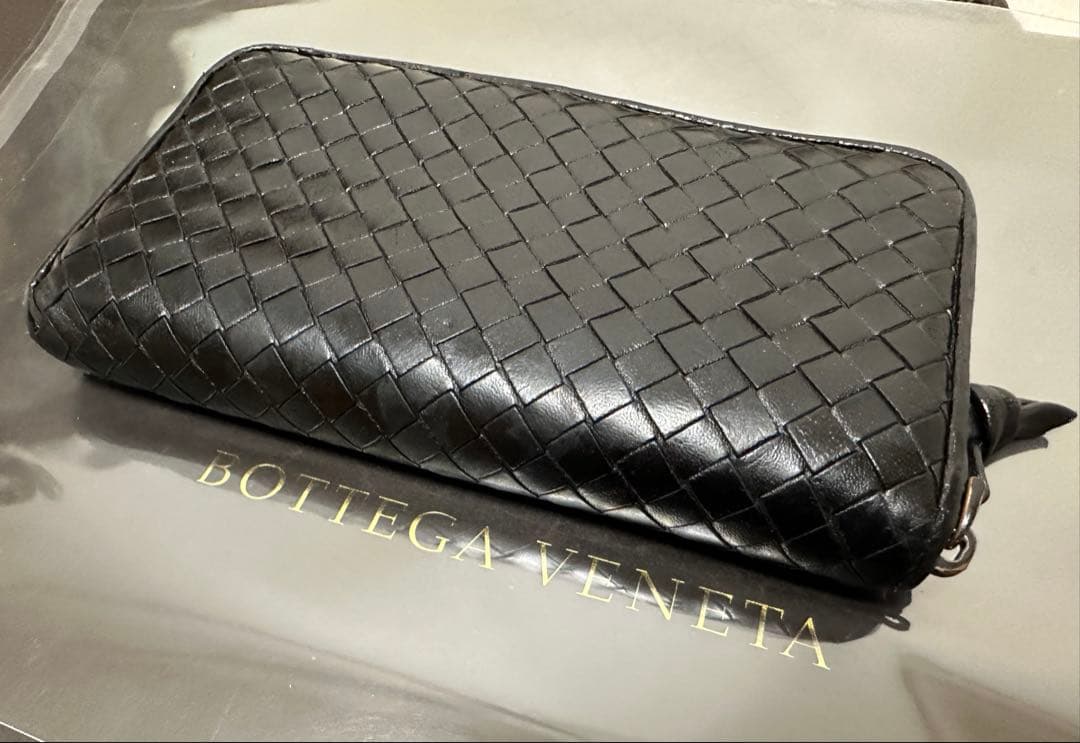 【付属品付】ボッテガヴェネタ ラウンドファスナー/ラム/黒/4️⃣✨✨✨