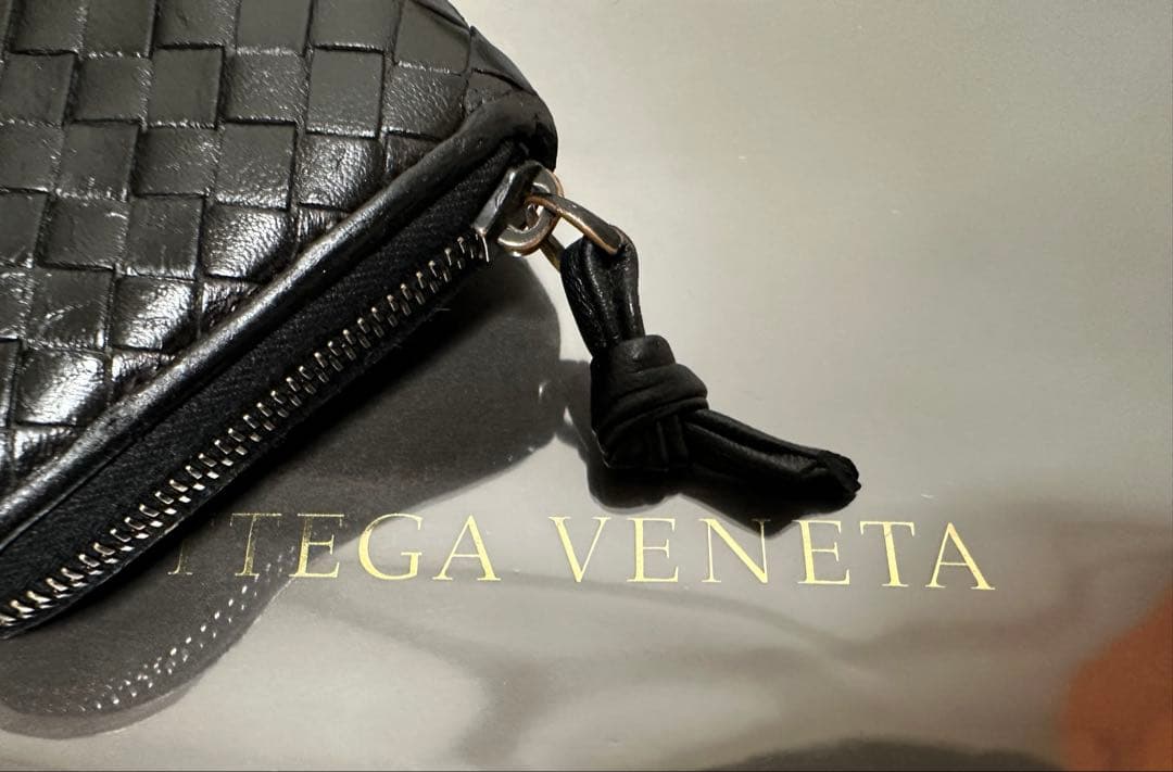 【付属品付】ボッテガヴェネタ ラウンドファスナー/ラム/黒/4️⃣✨✨✨