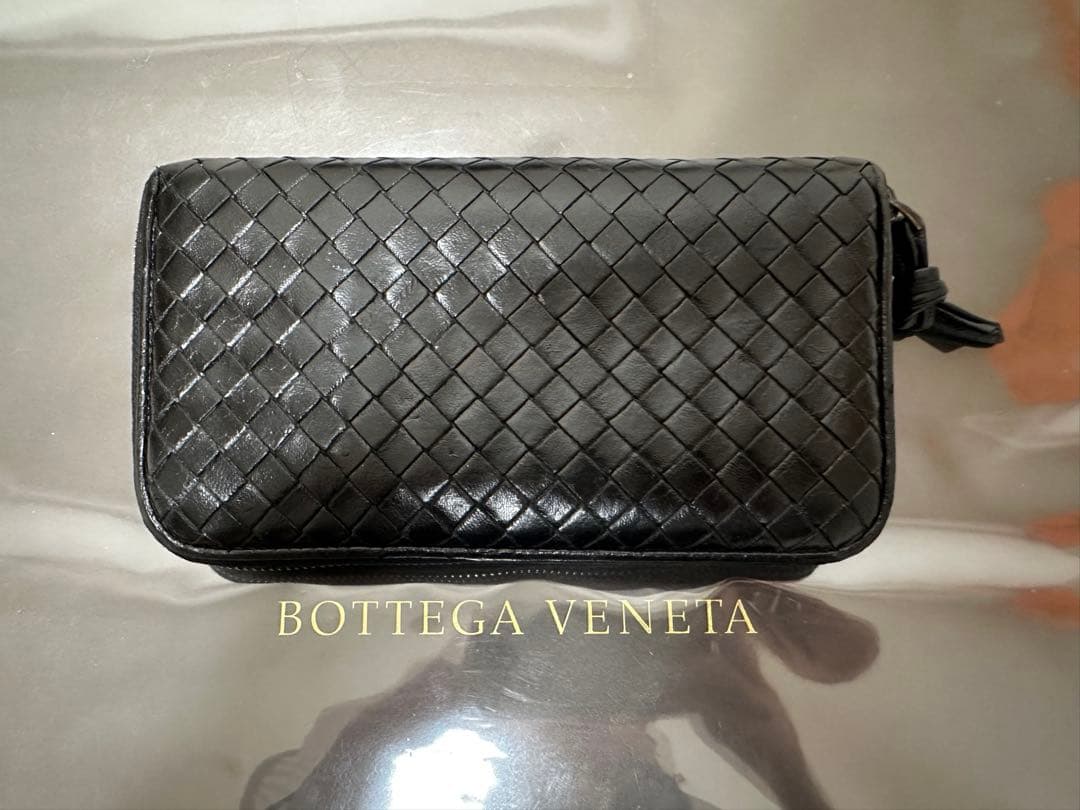 【付属品付】ボッテガヴェネタ ラウンドファスナー/ラム/黒/4️⃣✨✨✨