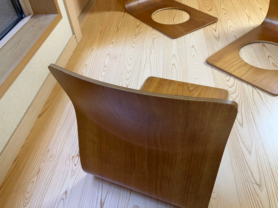 天童木工 座椅子 4脚セット 曲げ木 和モダン 藤森健次　ビンテージ　JAPAN