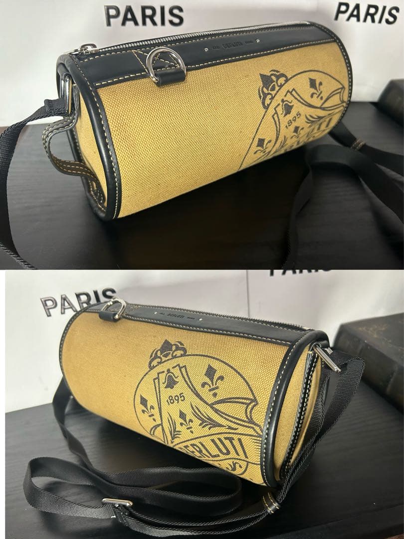 ほぼ新品　Berluti シグネチャー ドラム型 クロスボディ　ショルダーバッグ