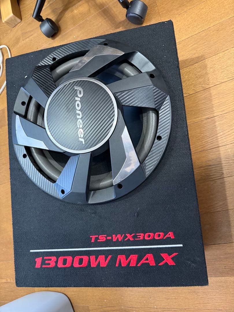 中古 Pioneer TS-WX300A ウーファー 1300W ケーブルあり