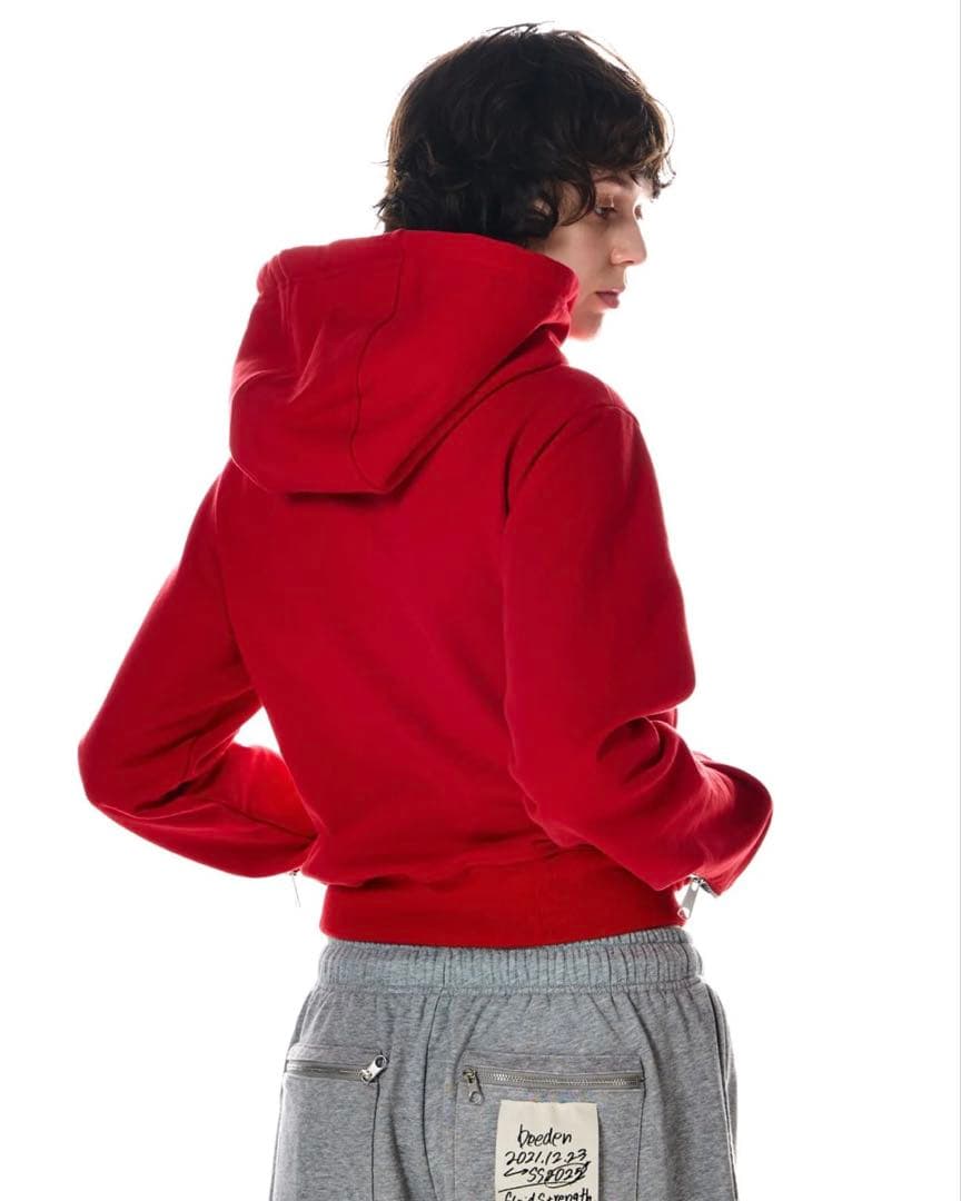 トップス beeden DUALITY ZIP DESIGN HOODIE