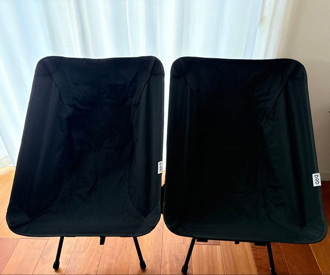 DOD アウトドアチェア スゴイッス ブラック 2脚セット