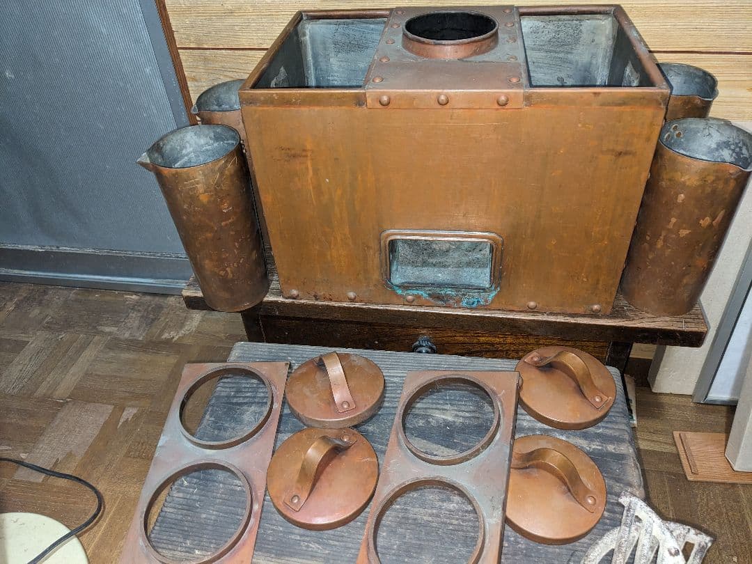 燗銅器　酒燗器　銅製　大振り　茶道具　古民具　　　　 骨董　木箱入り