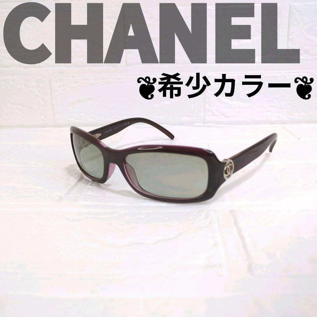 希少カラー✨️　CHANELサングラス 6024 サイドココ ボルドー