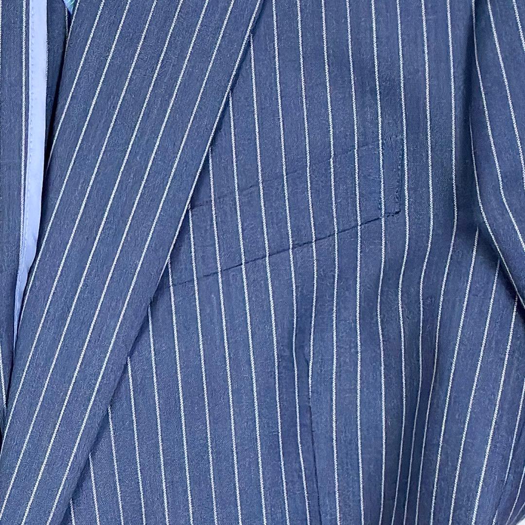 美品　マリオバレンチノ　メリノウール　スーツセットアップ　XL　ネイビー