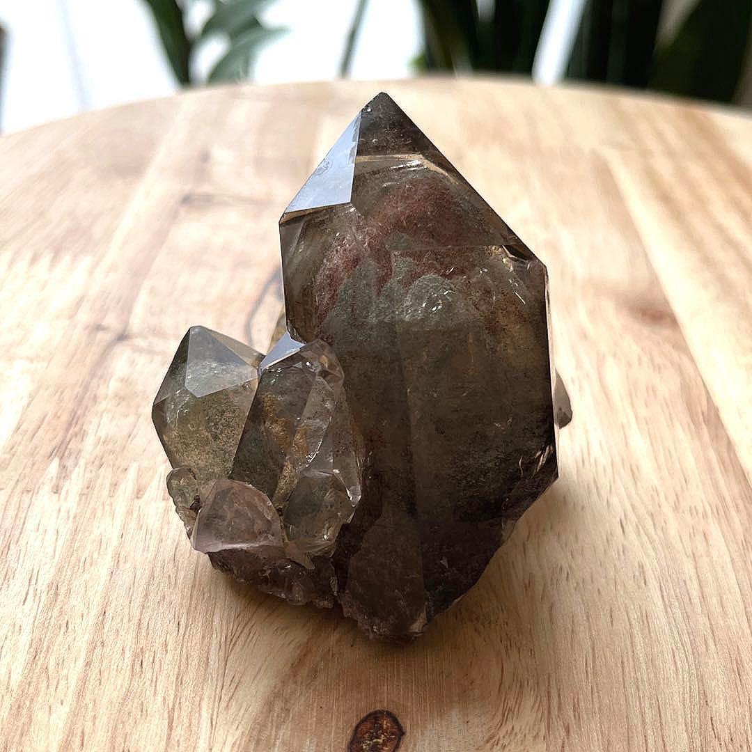 ☆半額☆ ブラジル産　スモーキークォーツ　ガーデンクォーツ　クラスター