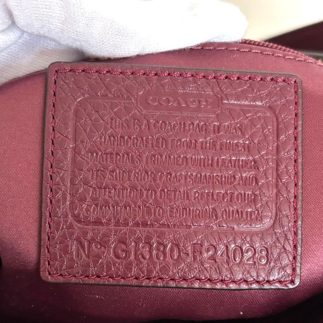 ⭐︎美品【COACH】ワンショルダーバッグ キャンバス レザー シグネチャー 総柄