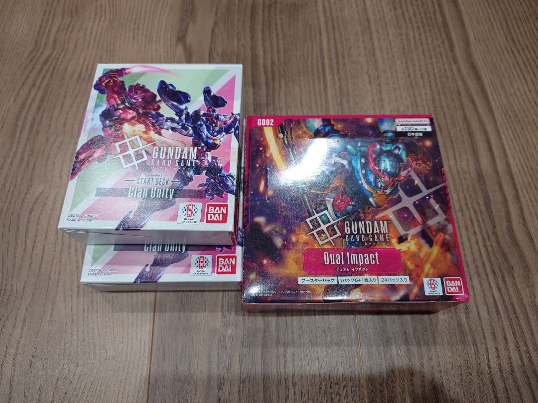 ガンダムカードゲームST06✕2　デュアルインパクト✕1　未開封ボーナスパック付