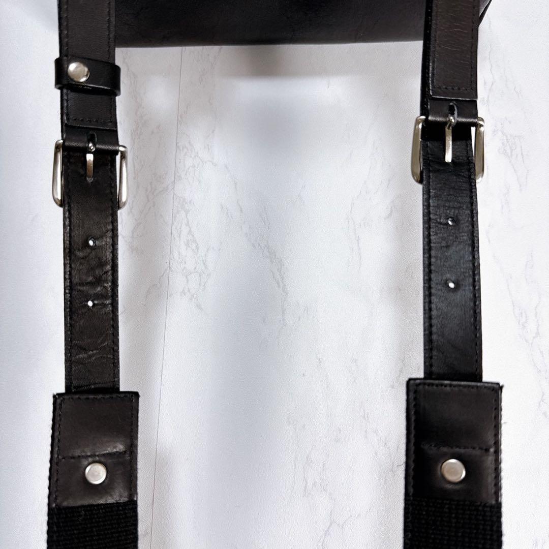 yu ✨M.U.L　オイルレザー　ショルダーバッグ　2way ブラック