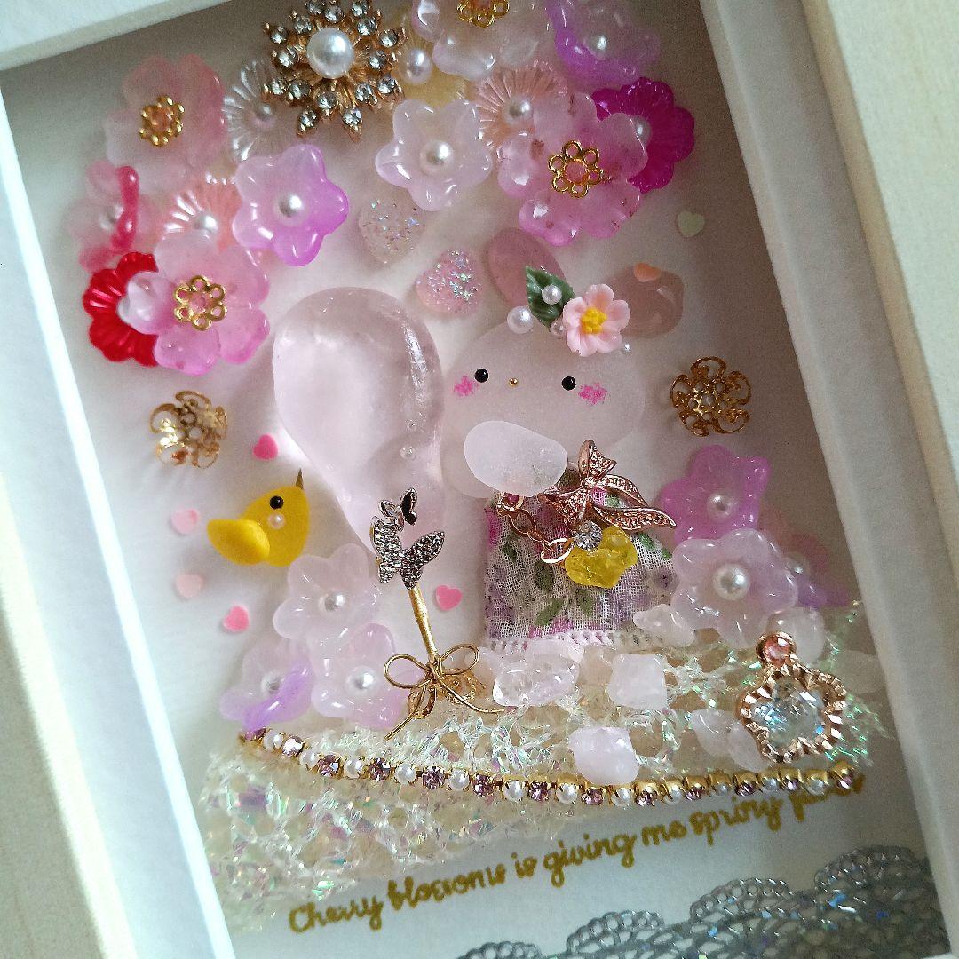 シーグラスアート　♡憧れの桜シャンパン♡