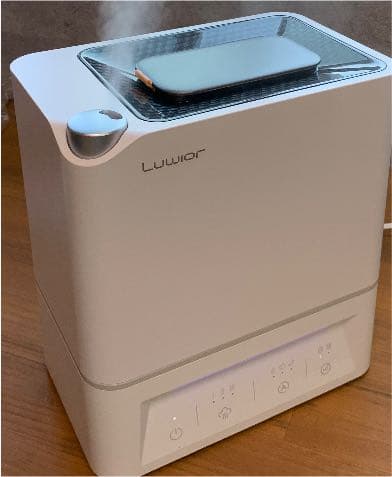【動作確認のみで新品】Luwior 除菌加湿器　超音波で水で滅菌できる！