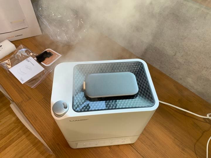 【動作確認のみで新品】Luwior 除菌加湿器　超音波で水で滅菌できる！