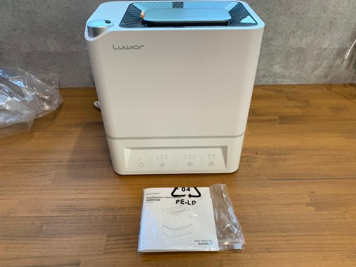 【動作確認のみで新品】Luwior 除菌加湿器　超音波で水で滅菌できる！