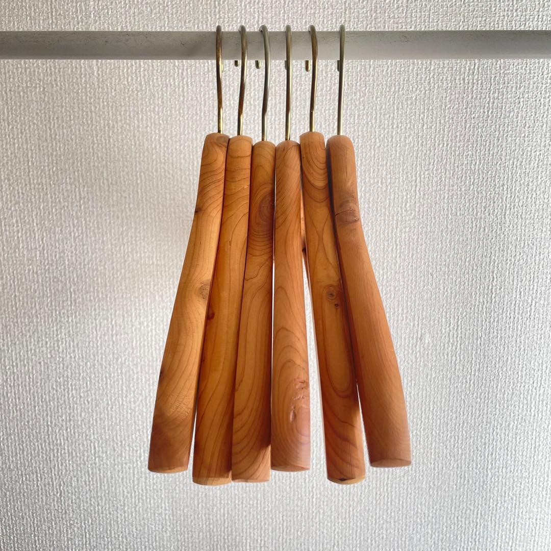 90s エルエルビーン シダーウッドハンガー 6本セット