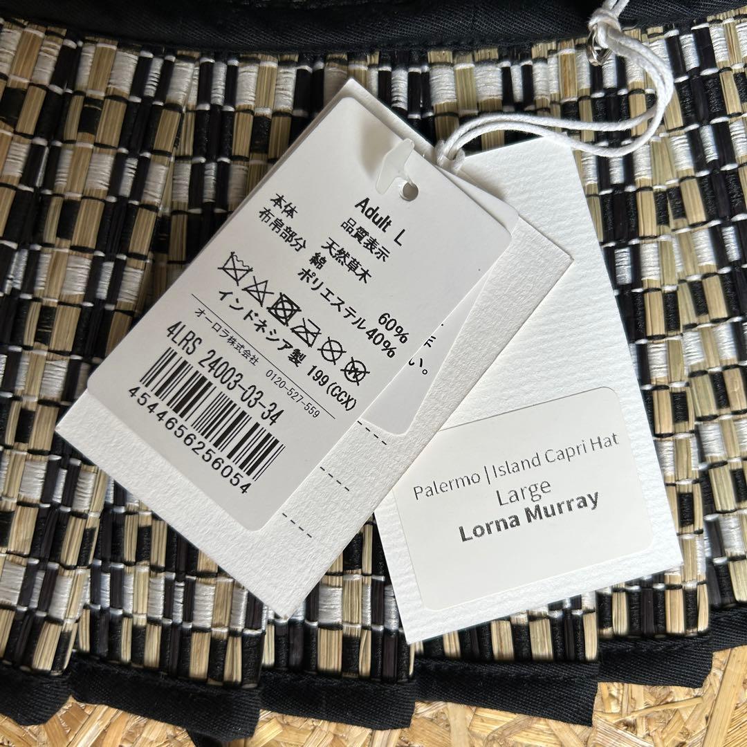 【新品】Lorna Murray Lサイズ タグ付き 黒 格子 ローナマーレイ