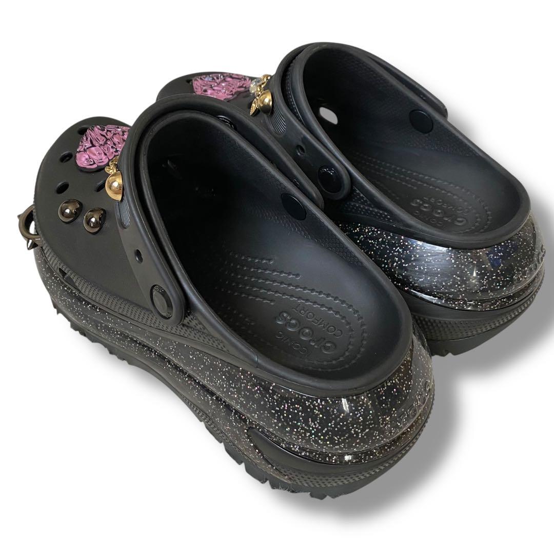 限定レア crocs × atmos pink 厚底 サンダル 25cm y2k