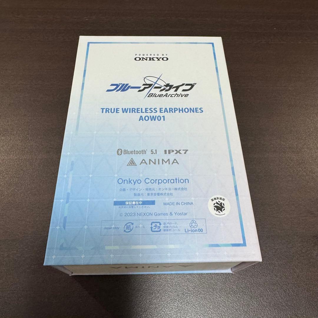 ONKYO ワイヤレスイヤホン ANIMA AOW01 ブルーアーカイブ