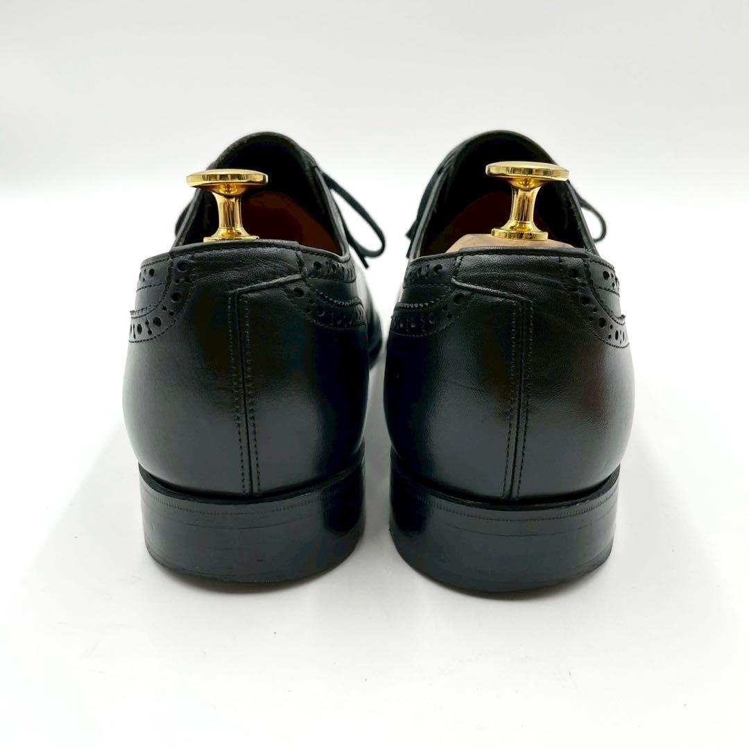 ユニオンインペリアル 革靴 内羽根 ストレートチップ 黒 7.5 Y1107